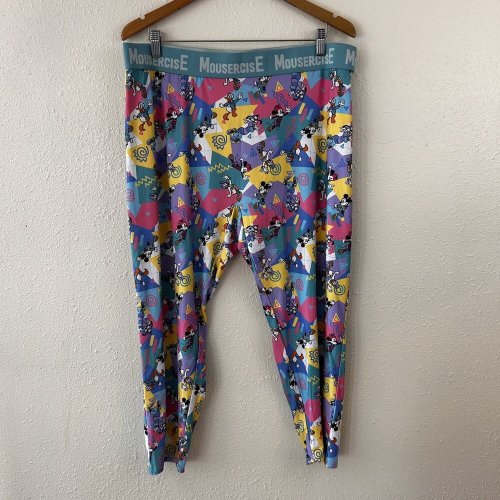 Mickey Mouse Club Retro Collection Mousercise Jazzercise Womens Legging XXLs 2XL
